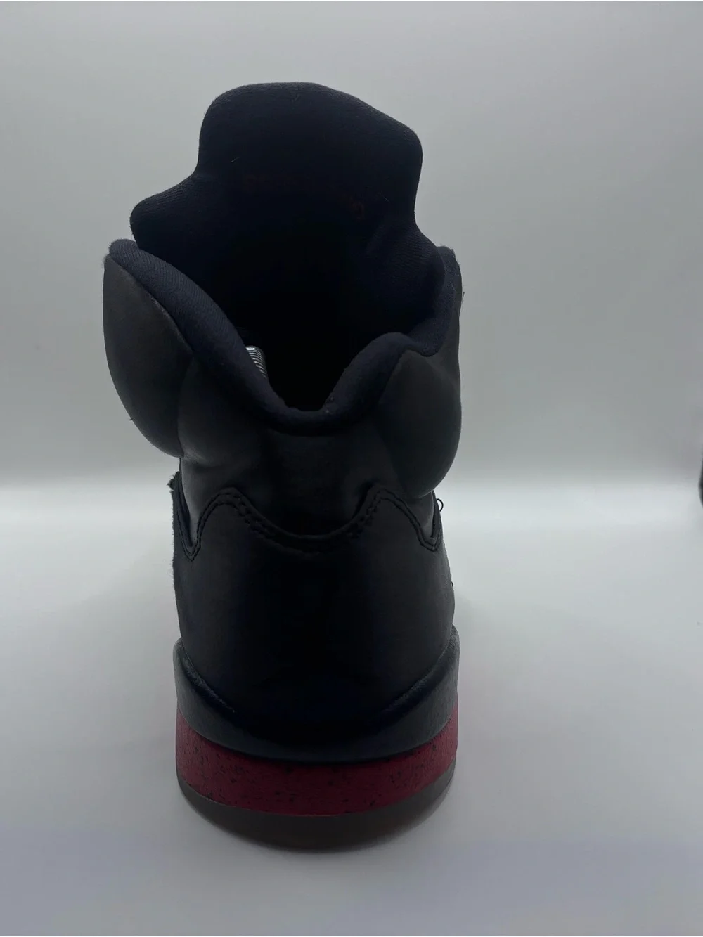 Air Jordan 5 Retro Satin Black Red, Men’s size 9, 136027-006